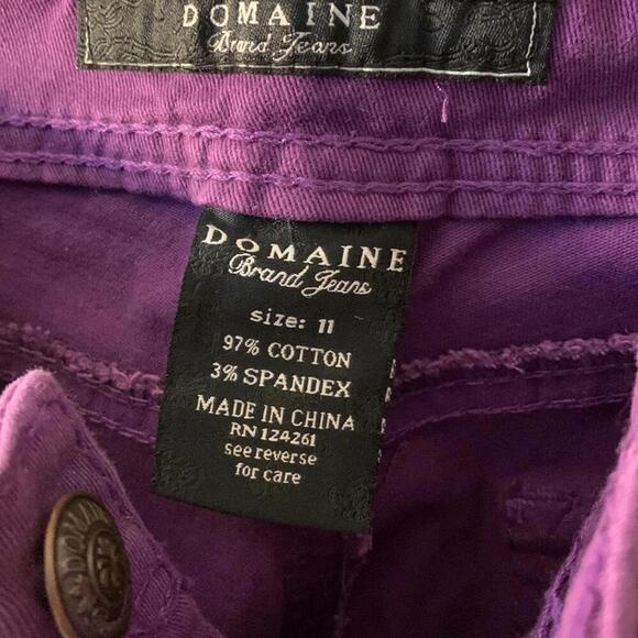 Domaine purple stretch jeans size 11 - Picture 2 of 6
